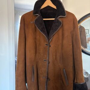 Elegant brown Suede Jacket Handmade in Argentina